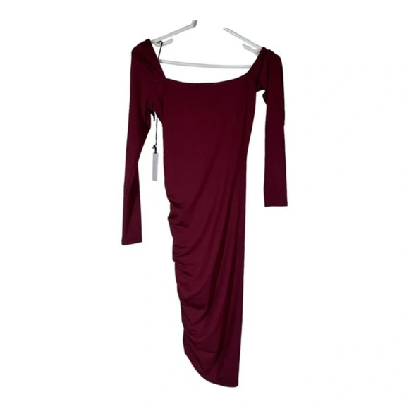 ASTR WINNETKA LONG SLEEVE OFF SHOULDER MINI DRESS - Picture 5 of 9